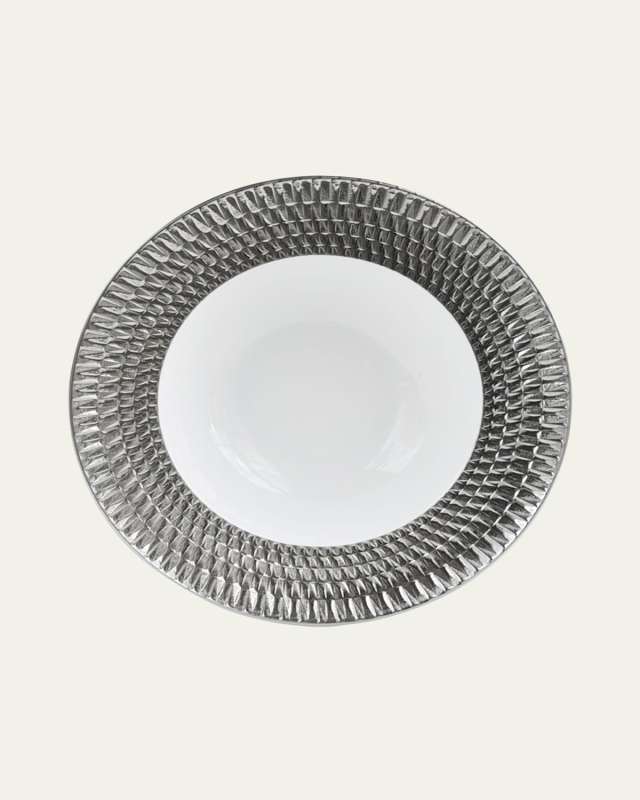 Twist Platinum Rim Soup Plate